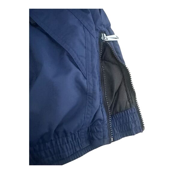 VTG 90s Nike Swoosh Pullover Jacket XXL Blue Black Coat Hong Kong Colorblock - Picture 4 of 14